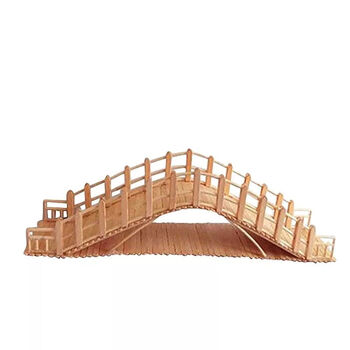 雪糕棒手工diy制作桥木条吊桥儿童冰棍棒小桥材料包 手工原色桥