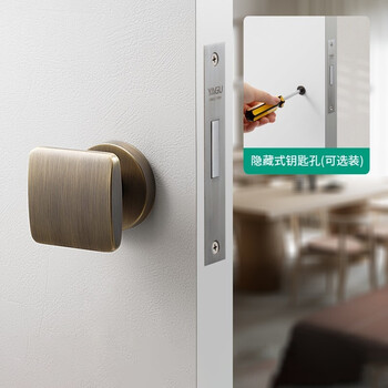 亚固 Yagu 隐形门锁室内卧室单面锁背景墙门隐藏门锁单面黑色门锁青古铜隐形门锁 左右通用 单面隐形锁 图片价格品牌报价 京东