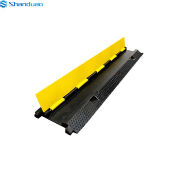 SHANDUAO 线槽减速带 橡胶线槽板过线槽护线压线板室外内电缆保护槽 PVC盖板 小一线槽（1000*220*30mm）