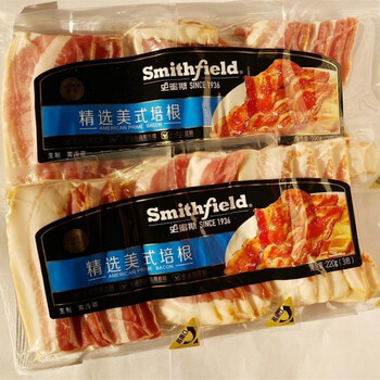 400g 早餐手抓饼三生酮饮食原切 【史密斯】精选美式培根220g*2包