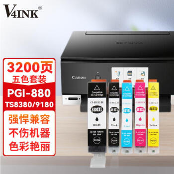 V4INK ts8380ī(īˮ)ɫװ(ü880/881īts9180ӡts8180 ts6180 tr8580)ӡҳ3200