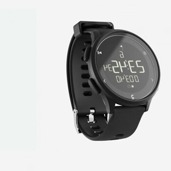 迪卡侬电子表男中学生w500运动手表女儿童闹钟青少年潮流mstf曜石黑