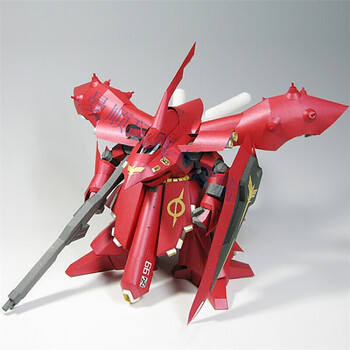 爱婴乐机动战士rx78元祖高达金属珠光纸3d纸模型diy手工摆件夜莺高达