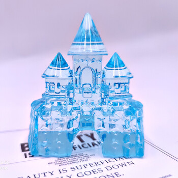儿童大号透明亚克力城堡男孩女孩水晶高跟鞋摆件饰品宝石玩具礼物水晶