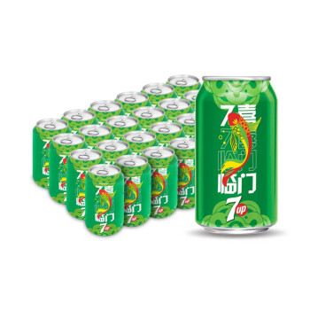 7喜可樂 七喜 7up 檸檬味 汽水 碳酸飲料整箱 330ml*24聽 (新老包裝