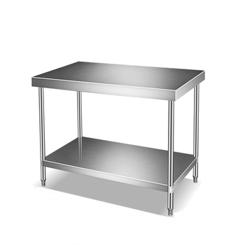 不锈钢工作台桌子操作台厨房家用专用架案板台面打包台打荷台304加厚