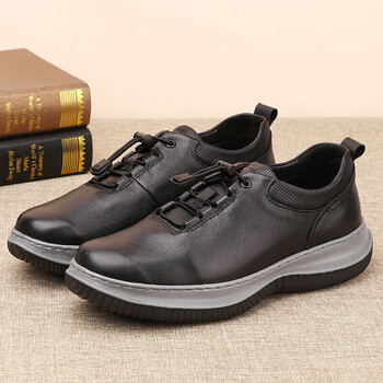 gunnarhauge真皮男鞋头层牛皮轻便运动皮鞋男百搭软底男士休闲鞋春