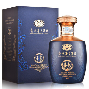 茅台集团茅韵v80飞天仙女图酱香型白酒53度500ml1瓶中秋送礼