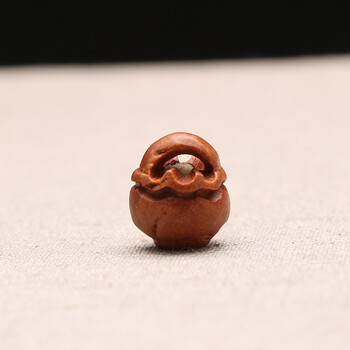 可颖a10个桃核龙纹 桃核桃篮 平安篮子花边手工雕刻宝宝手链 龙纹花边