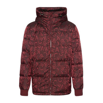 rare威雅男装男士羽绒服红色logo提花短款羽绒服红色56