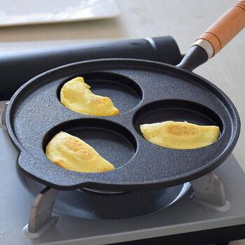 demanke铸铁包蛋饺锅做蛋饺的模具家用迷你不粘锅手工蛋饺勺燃气灶