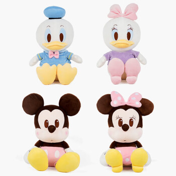 迪士尼disney米奇米妮公仔米老鼠玩偶和唐老鸭毛绒玩具可爱布娃娃情侣