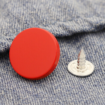 彩色平面牛仔纽扣 牛仔外套背带裤子工字钮扣扣子 diy服装辅料 红色,6