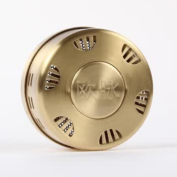 足底艾灸脚按摩涌泉穴家用随身防烫无烟纯铜温灸仪器 欧脉二联足底灸b