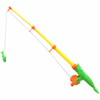 儿童钓鱼玩具池套装钓鱼竿带磁性1-2-3-4岁宝宝洗澡戏水玩具 伸缩钓鱼