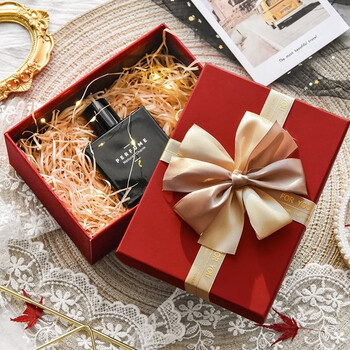 柯柯安红色礼盒情人节礼品盒子大号结婚伴手礼盒包装盒送女友生日礼物