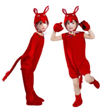 元旦儿童动物服小狐狸服装幼儿话剧表演狡猾的狐狸卡通造型演出服