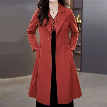 圣曼萱女装外套2024年新款洋气夏装胖人时尚气质中长款风衣女2024春秋