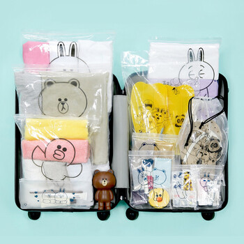 【京东好货】 透明衣物收纳袋旅行收纳套装11枚