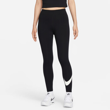 耐克女子高腰印花紧身裤冬季新款运动裤耐克勾轻便dv7796010黑帆白xs