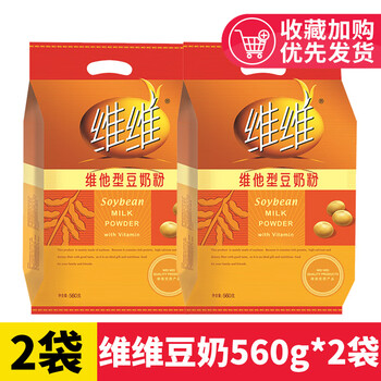 维维豆奶粉280g/760g维他型豆奶家庭装原味粉代早餐冲饮品 维维豆奶