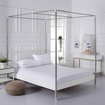 蚊帐支架加粗加厚的单买蚊帐杆宿舍不锈钢18米床杆子配件套装15m床宽