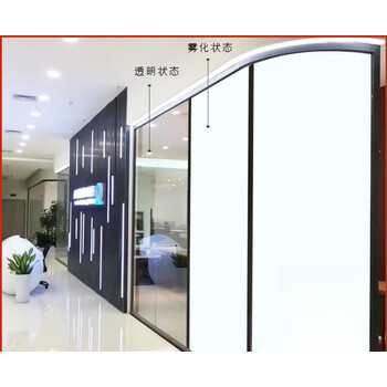 智能调光膜电控雾化玻璃膜 智能雾化玻璃通电电动变色膜电镀子办 铝合金框架安装【图片 价格 品牌 报价】-京东