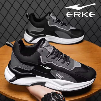 鸿星尔克国潮男鞋2023季加绒运动鞋品牌休闲百搭保暖鞋子男款跑步鞋hh