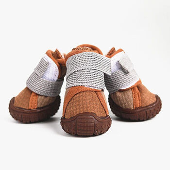 marvelousdog宠物狗鞋子小型犬狗狗棉鞋泰迪鞋一套4只小狗不掉宠物鞋