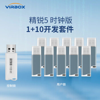 深思数盾精锐5加密狗加密锁  开发套件1控制锁10 U盘用户锁首次必购license授权管控 软件授权保护 时钟版1+10开发套件