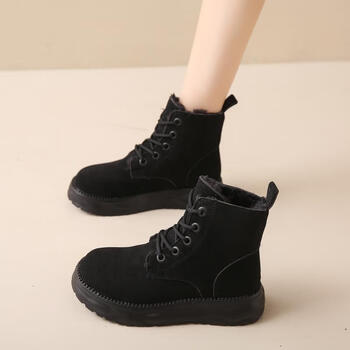 东北雪地靴女冬2023新款加绒加厚保暖棉鞋百搭女士休闲大棉靴黑色39