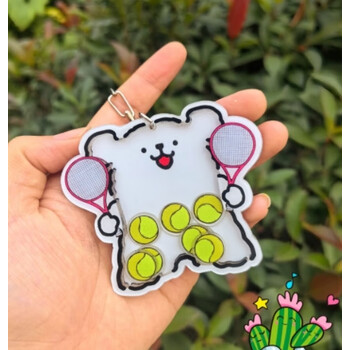 蛋仔派对摇摇乐挂件闺蜜送礼物钥匙扣劳改蛋仔亚克力书包挂饰周边