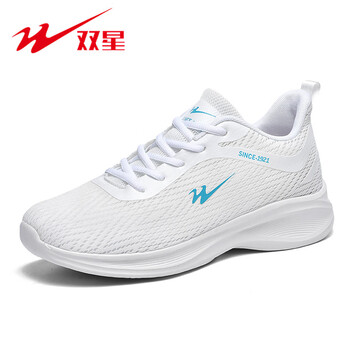 双星男鞋2024新款透气运动鞋男士网面防臭休闲网鞋软底减震跑步鞋