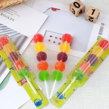 hywlkj金稻谷西瓜造型果汁软糖棒棒糖装饰糖果20g48支盒装儿童零食