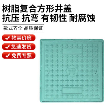 钢予工品  树脂方井盖 树脂复合方形井盖雨水污水盖板 下水道电力井盖 300*300*30 一个价 