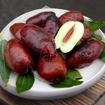 现摘鲜枣宁夏新鲜大红枣子正宗沙漠脆甜冬枣当季孕妇水果500g惠选小果