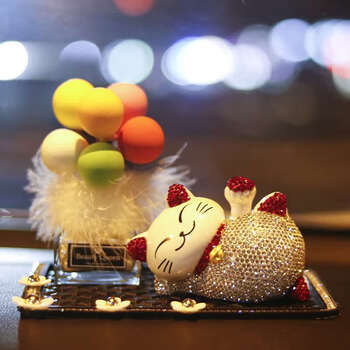 奔驰宝马奥迪猫汽车内饰品摆件车载可爱车上女神款中控台车饰 sku-10