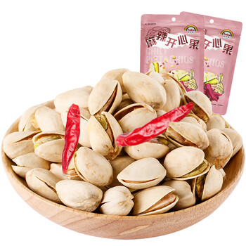 天虹坚果麻辣开心果自然麻辣味坚果炒货休闲零食袋装 210克