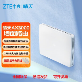   ZTEWiFi7· ˫Ƶǧ2.5G˿ڸٴǽȫmesh AX3000ǽ·桿 ˫2.5Gٴǽ󸲸ǵ羺·