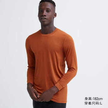 橦舟渡heattech保暖内衣男装heattech圆领t恤打底秋衣