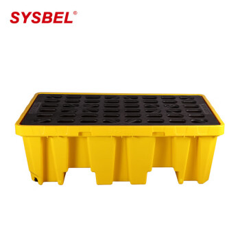 西斯贝尔（SYSBEL）SPP102H盛漏托盘加高版45*131*67聚乙烯材质定做 双桶型黄色1个 SPP102H