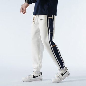 耐克断码新款男士春秋冬季休闲卫裤加绒加厚宽松潮流束脚运动裤子男
