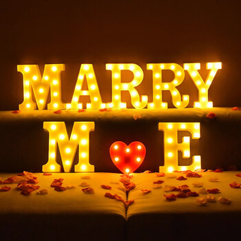 黛喜雅marryme求婚灯套餐浪漫表白简约家里汽车后备箱网红求婚室内