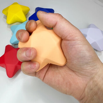 picc置管中风偏瘫手指力握力球老人儿童握力康复训练锻炼器海绵球五星