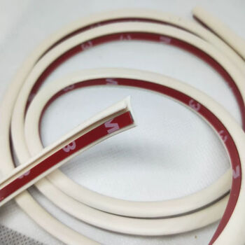 塞纳埃尔法威尔法酷路泽包围密封条lx570侧裙缝隙胶条 8mm灰色6米价格