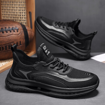 361断码网面休闲透气男鞋时尚老爹鞋潮鞋学生鞋运动跑步鞋男鞋卡其40