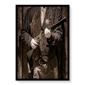 工业风格西部牛仔复古怀旧酒吧餐厅装饰画咖啡厅ktv挂画墙画壁画 mh