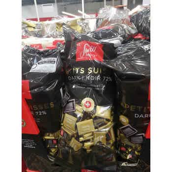 万宁代购加拿大版瑞士swissdelice72黑巧克力1500克原味