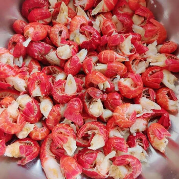 蜜鲜湾龙虾尾现剥活虾虾球小龙虾鲜活速冻海鲜水产批发大号龙虾尾2包