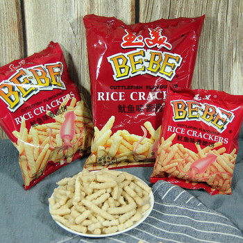 玉美虾条3016包童年8590校园怀旧零食膨化鱿鱼味香脆饼大包食品63g10